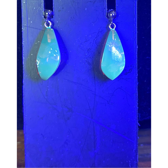 Women's vintage Amber Teardrop Dangle Earrings One Size - Picture 2 of 4